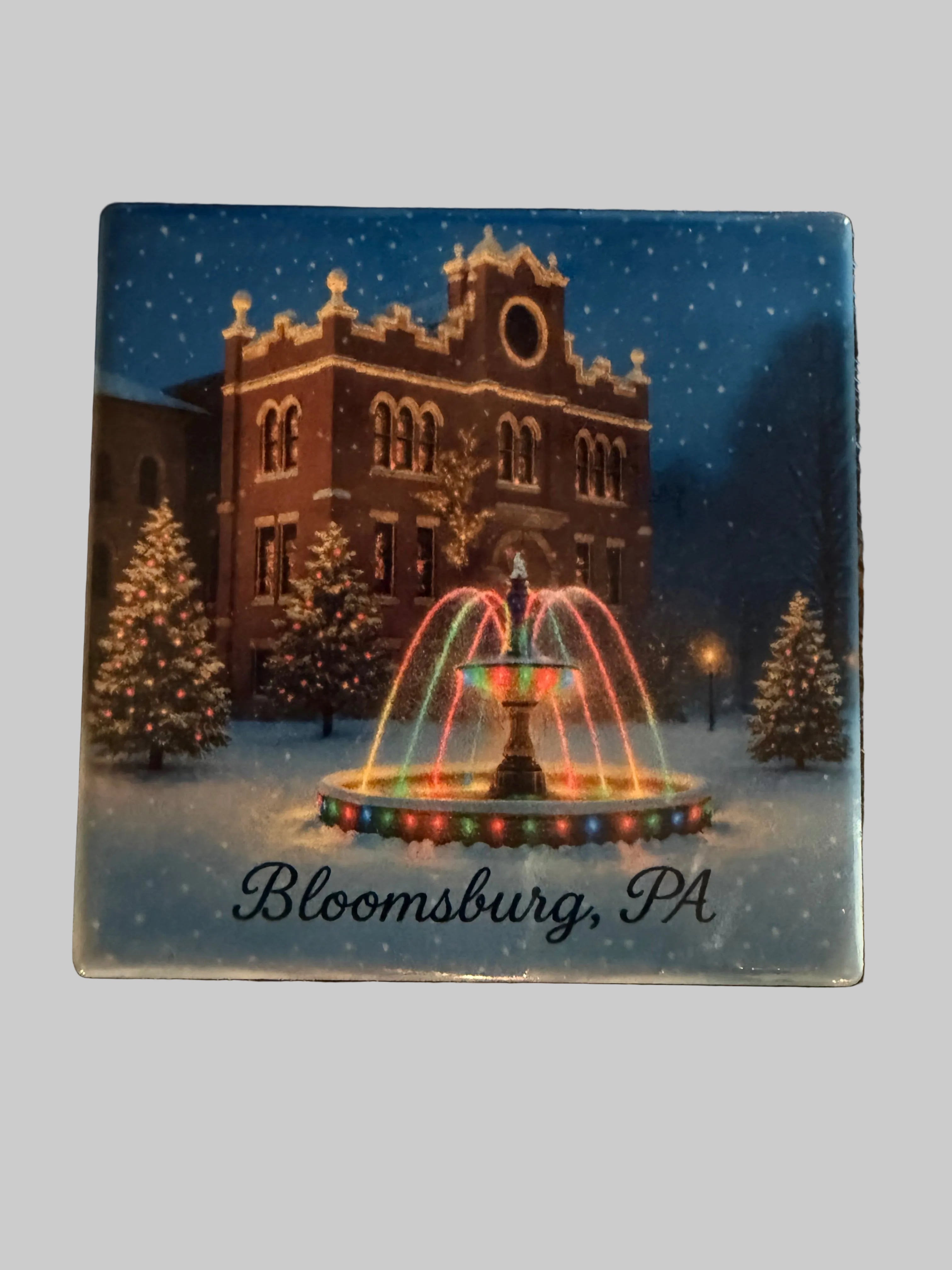 Bloomsburg Fountain Ceramic Coaster